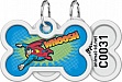 Адресник для животных WAUDOG Smart ID с QR паспортом "Полет Супермена", кость 40х28 мм (0640-1017) Адресник для животных WAUDOG Smart ID с QR паспортом "Полет Супермена", кость 40х28 мм (0640-1017)