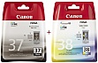 Набор картриджей Canon PG-37/ CL-38 Black/ Color (Set37) Набор картриджей Canon PG-37/ CL-38 Black/ Color (Set37)