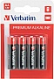 Батарейки Verbatim Premium AAA LR03 4шт Micro Alkaline (49920) Батарейки Verbatim Premium AAA LR03 4шт Micro Alkaline (49920)