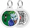 Адресник для животных WAUDOG Smart ID с QR паспортом "Джокер зеленый", круг 30 мм (230-1005) Адресник для животных WAUDOG Smart ID с QR паспортом "Джокер зеленый", круг 30 мм (230-1005)
