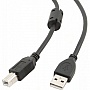 Кабель ATCOM USB 2.0 AM/BM ferite 1.5m black (5474) Кабель ATCOM USB 2.0 AM/BM ferite 1.5m black (5474)