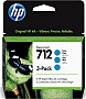 Набор картриджей HP №712 DesignJet Т230/ Т630 Cyan 3-Pack (3ED77A) Набор картриджей HP №712 DesignJet Т230/ Т630 Cyan 3-Pack (3ED77A)