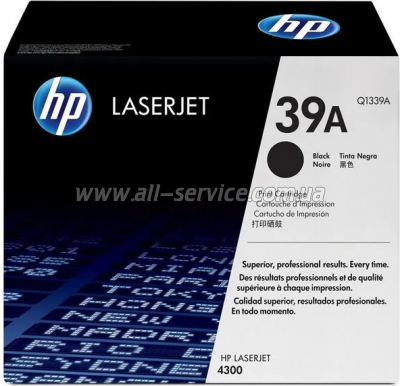 Заправка картриджа HP LJ 4300 (Q1339A) Заправка картриджа HP LJ 4300 (Q1339A)