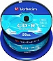 Диск Verbatim CD-R 700 MB/80 min 52x Cake Box 50шт (43351) Диск Verbatim CD-R 700 MB/80 min 52x Cake Box 50шт (43351)