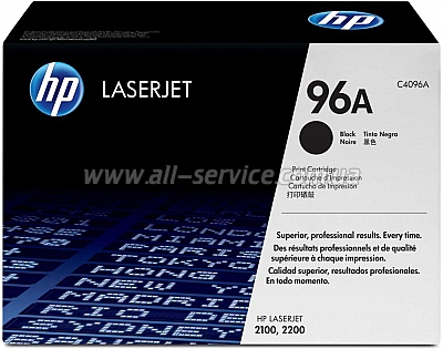 Заправка картриджа HP 96A принтера LJ 2100/ 2200 (C4096A) Заправка картриджа HP 96A принтера LJ 2100/ 2200 (C4096A)