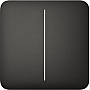 Накладная панель Ajax SoloButton 2-gang чорна Накладная панель Ajax SoloButton 2-gang чорна