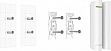 Аксессуар для охранных систем Ajax SmartBracket Аксессуар для охранных систем Ajax SmartBracket