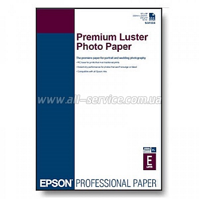 Бумага Epson A2 Premium Luster Photo Paper, 25л. (C13S042123) Бумага Epson A2 Premium Luster Photo Paper, 25л. (C13S042123)