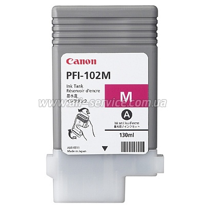 Картридж PFI-102M Canon iPF500/ 600/ 700 magenta (0897B001) Картридж PFI-102M Canon iPF500/ 600/ 700 magenta (0897B001)