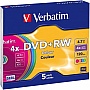 Диск Verbatim DVD+RW 4.7Gb 4x SlimCase 5шт Color (43297) Диск Verbatim DVD+RW 4.7Gb 4x SlimCase 5шт Color (43297)